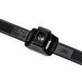 HellermannTyton DCT110HIRH1 Dual Clamp Tie, 19.20" Long, .25" Stud Dia, 2.30" Max Bundle Dia, 150lb, PA66HIRHSUV, Black, 500/pkg