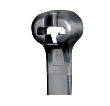 Panduit 18” 120lb. Black UV Weather Resistant Dome-Top Barb Ty Cable Ties 100/bag Part # BT5LH-C0