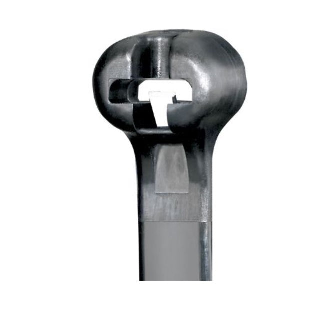 Panduit 18” 120lb. Black UV Weather Resistant Dome-Top Barb Ty Cable Ties 100/bag Part # BT5LH-C0