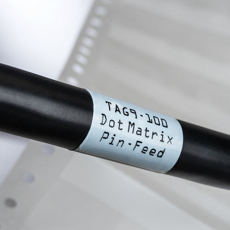 HellermannTyton TAG2-100 Dot Matrix Label, Self-Laminating, .50" x .50" x 1.437", 16 Across, White, 5000/pkg