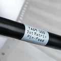 HellermannTyton TAG6-100 Dot Matrix Label, Self-Laminating, 2.0" x 1.0" x 3.19", 4 Across, White, 2500/pkg