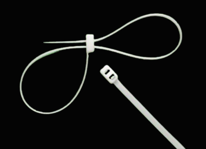 8" 50lb Natural Double Loop Cable Ties 100/bag Part #DL8-50-9C