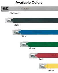 Panduit Pan-Steel® Self-Locking 316 Polyester Coated Stainless Steel Cable Ties