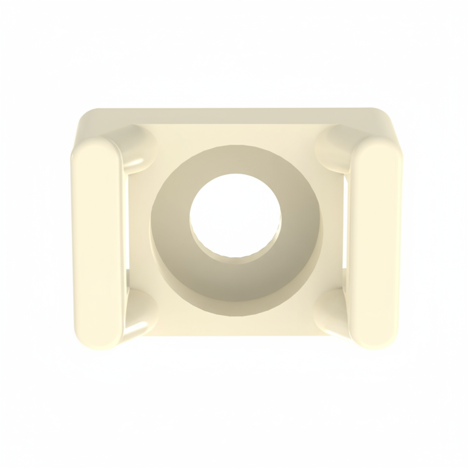 Panduit TM1S6-M69 Cable Tie Mount, Ivory, V-0 PA 6.6, 0.513x0.316", #6 Screw
