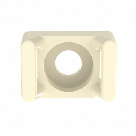 Panduit TM1S6-M69 Cable Tie Mount, Ivory, V-0 PA 6.6, 0.513x0.316", #6 Screw