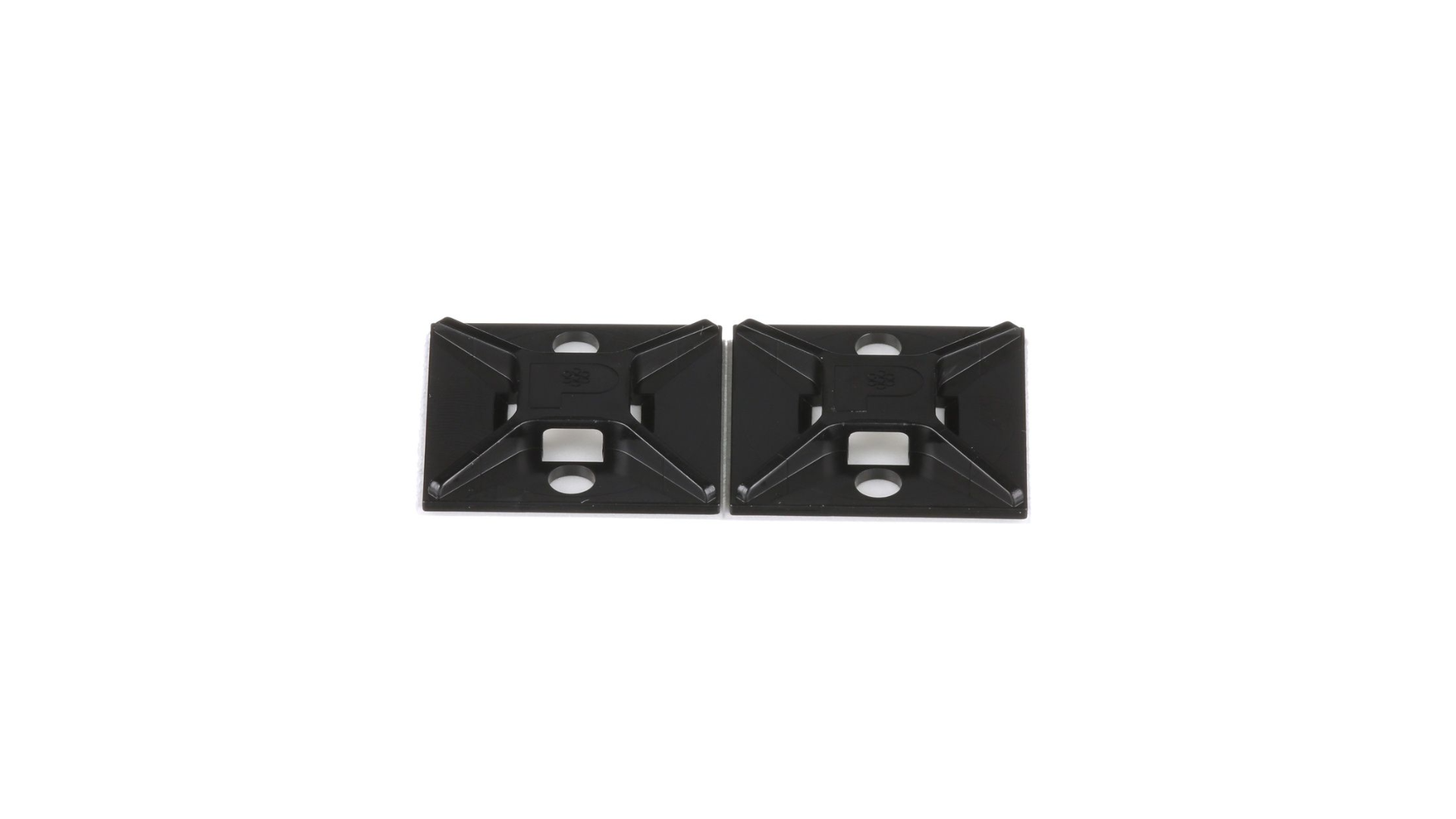 ABM2S-AT-D0 Cable Tie Mount, Black, UV ABS, Acrylic Adh., 1x1", PK500