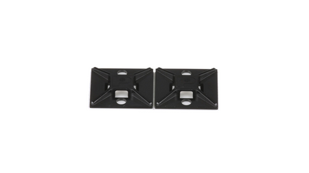 ABM2S-AT-D0 Cable Tie Mount, Black, UV ABS, Acrylic Adh., 1x1", PK500