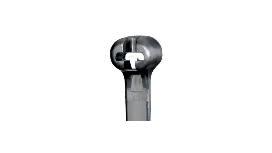 Dome-Top® BT2I-M30 Barb Tie, Black, High Heat PA6.6, 8"L, 40lb, PK1000