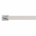 Panduit 14" 250lb Fully Coated White Polyester 316 Pan-Steel Stainless Steel Cable Ties 50/bag Part #MLTFC4H-LP316WH