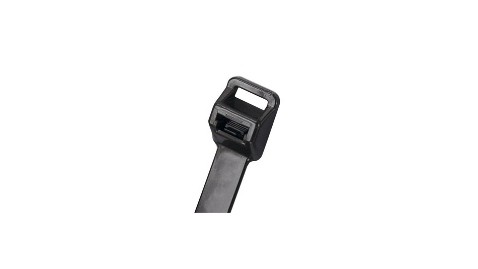 Pan-Ty® PRT5EH-C100 Releasable Cable Tie, Black, UV Polypropylene, 20.1"L, 90lb