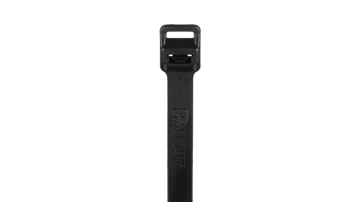 Pan-Ty® PRT5EH-C100 Releasable Cable Tie, Black, UV Polypropylene, 20.1"L, 90lb
