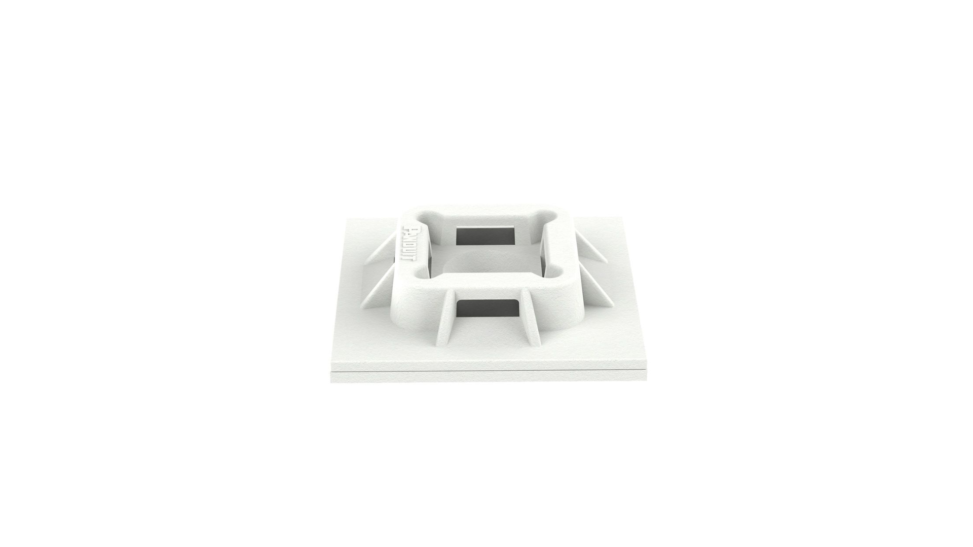 Panduit 4-Way Nylon Cable Tie Holder 1"x1" White ABM100-AT-D