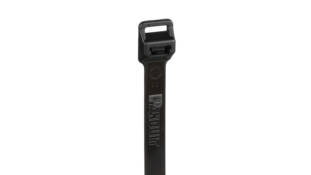 Pan-Ty® PRT5EH-C100 Releasable Cable Tie, Black, UV Polypropylene, 20.1"L, 90lb