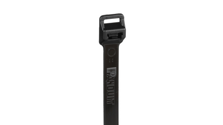 Pan-Ty® PRT5EH-C100 Releasable Cable Tie, Black, UV Polypropylene, 20.1"L, 90lb