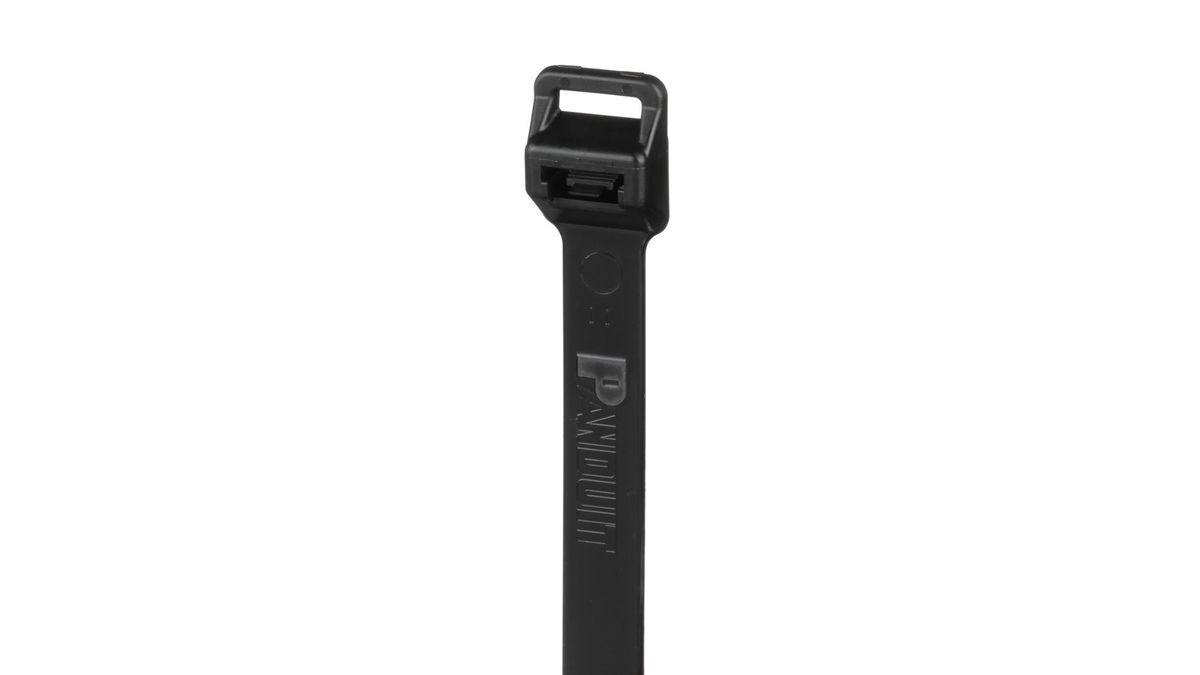 Pan-Ty® PRT5EH-C100 Releasable Cable Tie, Black, UV Polypropylene, 20.1"L, 90lb