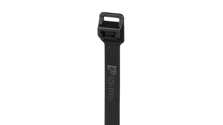 Pan-Ty® PRT5EH-C100 Releasable Cable Tie, Black, UV Polypropylene, 20.1"L, 90lb