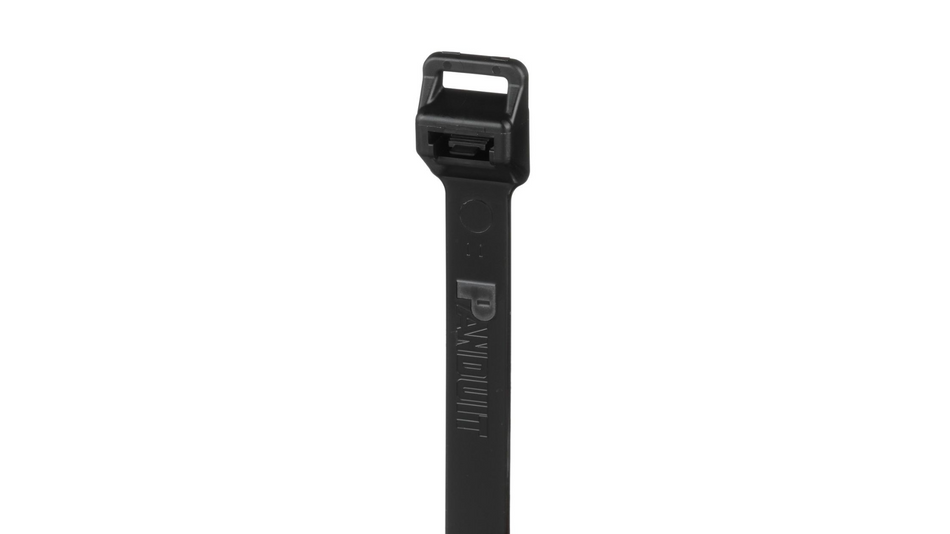 Pan-Ty® PRT5EH-C100 Releasable Cable Tie, Black, UV Polypropylene, 20.1"L, 90lb