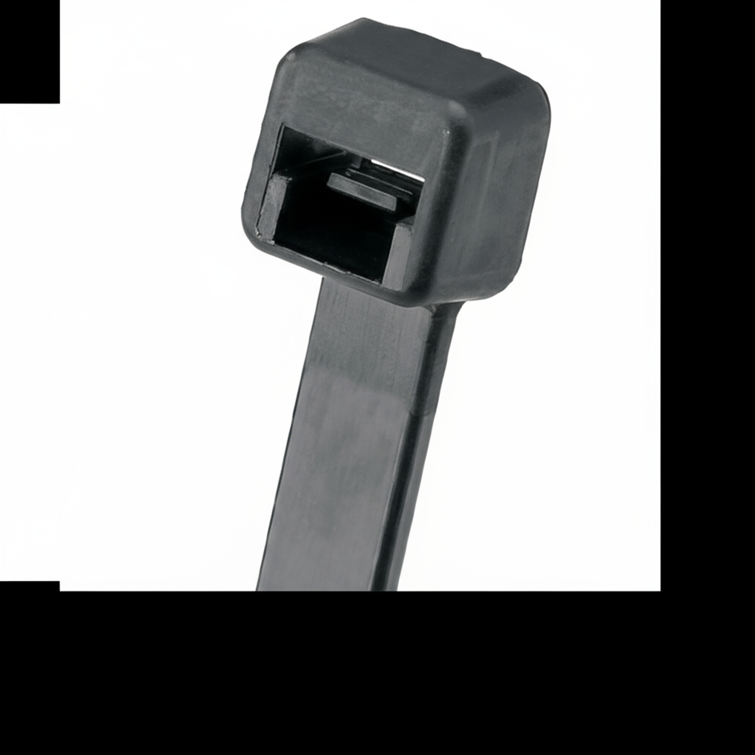 Pan-Ty® PLT8LH-C120 Cable Tie, Black, UV Nylon 12, 27.6"L, 90lb, PK100