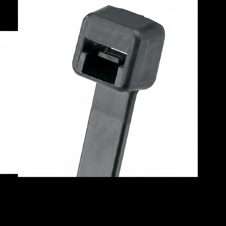 Pan-Ty® PLT8LH-C120 Cable Tie, Black, UV Nylon 12, 27.6"L, 90lb, PK100