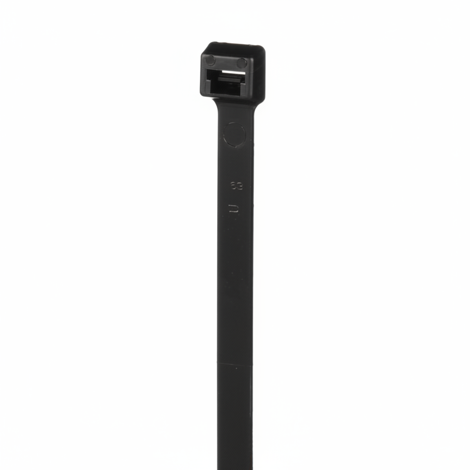 Pan-Ty® PLT8LH-C120 Cable Tie, Black, UV Nylon 12, 27.6"L, 90lb, PK100