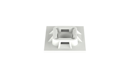 Panduit 4-Way Nylon Cable Tie Holder 1"x1" White ABM100-AT-D