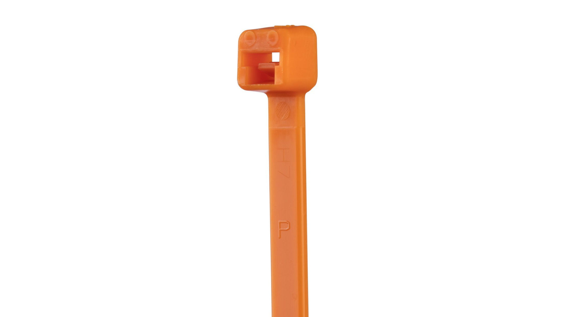 Pan-Ty® PLT2S-M3 Cable Tie, Orange, PA6.6, 7.4"L, 50lb, PK1000