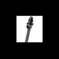 Pan-Ty® PLP2S-M0 Locking Push Mount Tie, Black, UV PA6.6, 7.9"L, 50lb, PK1000