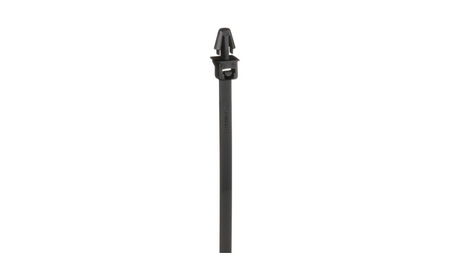 Pan-Ty® PLP2S-M0 Locking Push Mount Tie, Black, UV PA6.6, 7.9"L, 50lb, PK1000