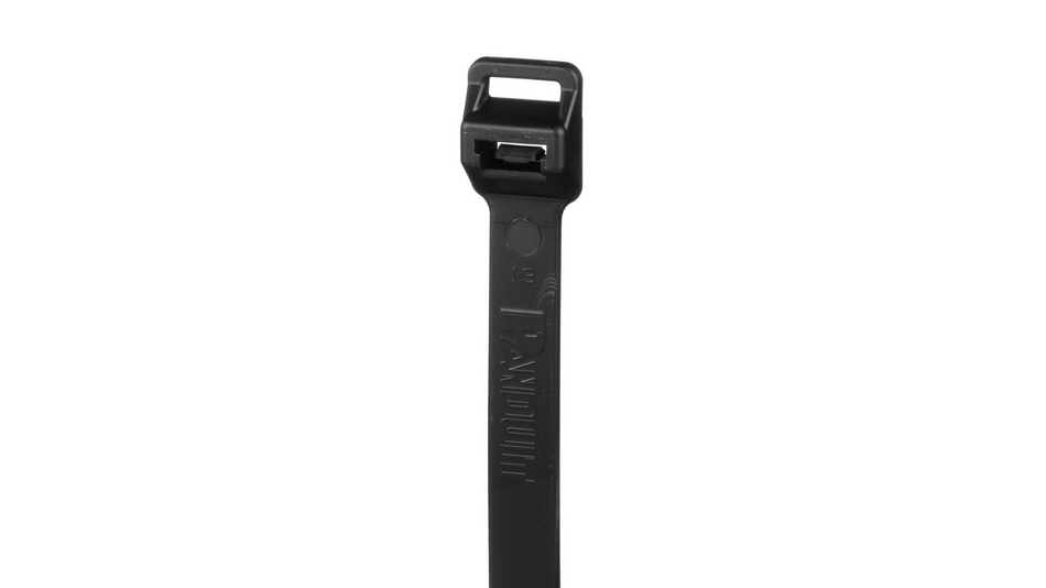 Pan-Ty® PLT8EH-C0 Cable Tie, Black, UV PA6.6, 30.6"L, 175lb, PK100