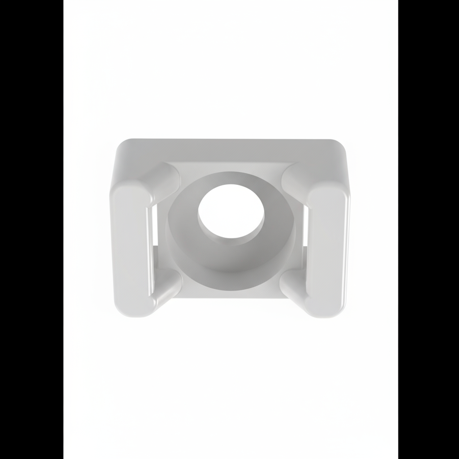 Panduit TM2R6-C Cable Tie Mount, Natural, PA 6.6, 0.63x0.43", #6 Rivet, PK100