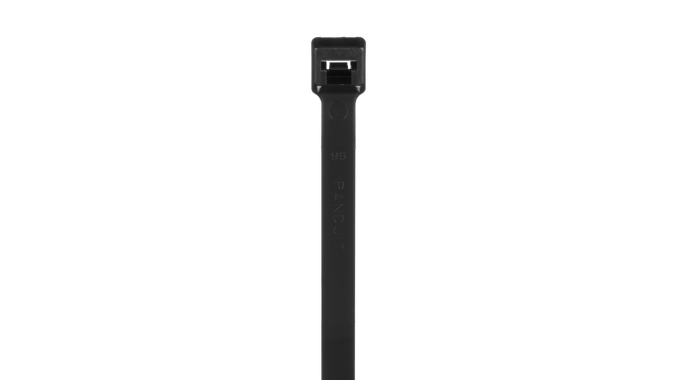 Panduit PLT5S-C0 Pan-Ty® Locking Cable Tie, Black, 17.5" Length, 50 lb Tensile Strength, 100/Bag