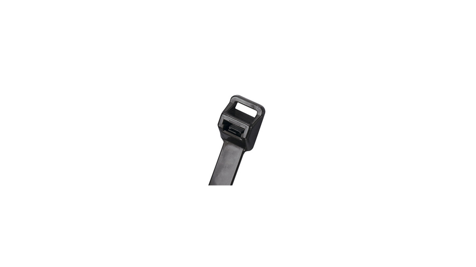 Panduit PRT12EH-C0 Pan-Ty® Releasable Lashing Cable Tie, Black, 40.1" Length, 250 lb Tensile Strength, 100/Bag