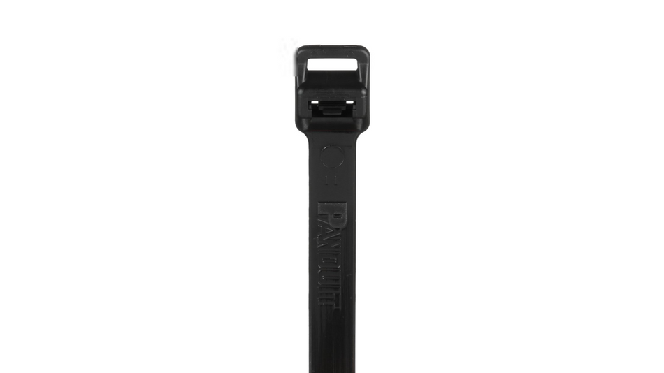 Panduit PRT12EH-C0 Pan-Ty® Releasable Lashing Cable Tie, Black, 40.1" Length, 250 lb Tensile Strength, 100/Bag