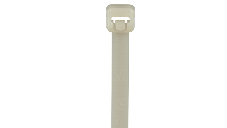 Panduit PRT3S-M Pan-Ty® Releasable Cable Tie, Natural, 11.5" Length, 50 lb Tensile Strength, 1000/Bag