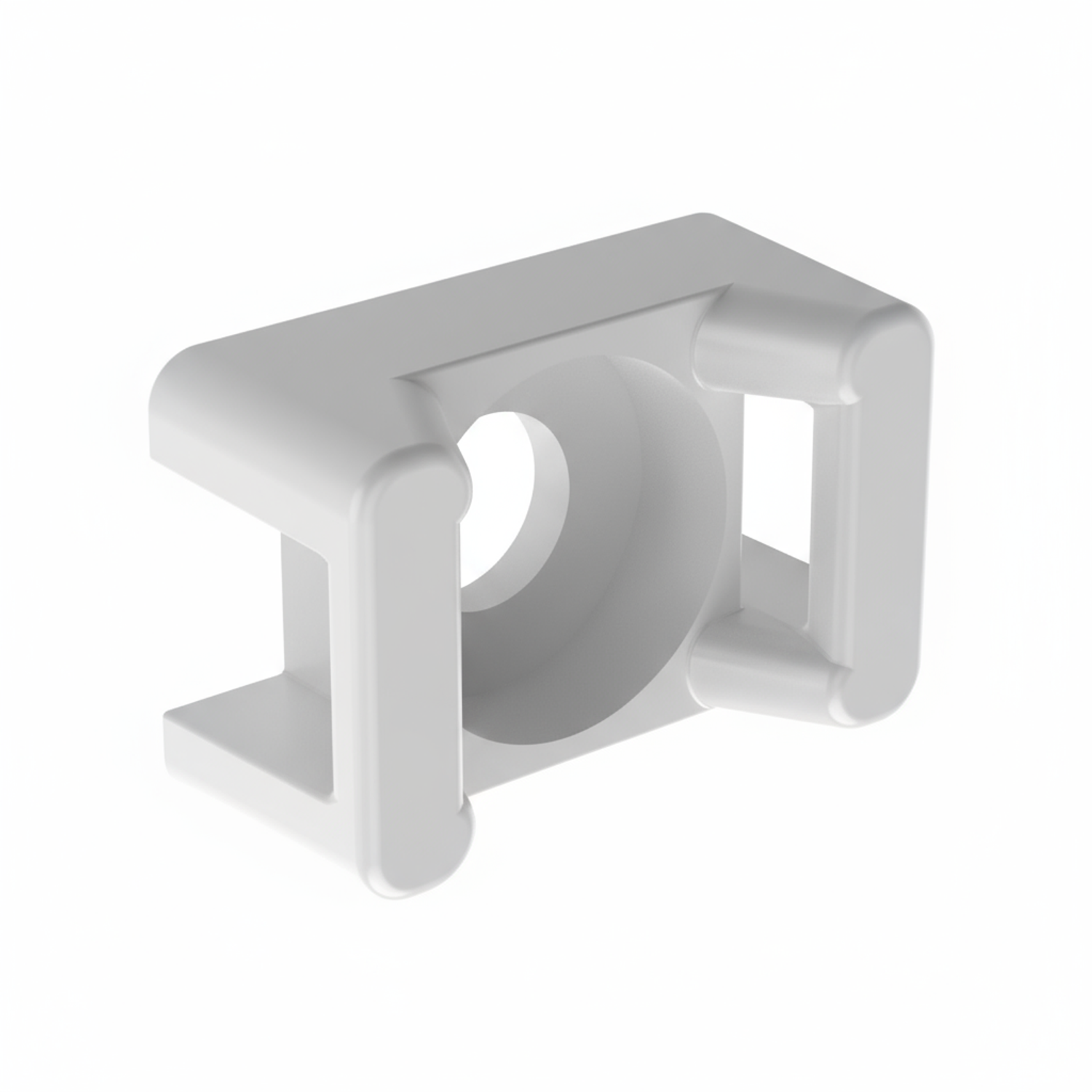 Panduit TM2R6-C Cable Tie Mount, Natural, PA 6.6, 0.63x0.43", #6 Rivet, PK100