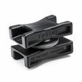 HellermannTyton DSWS50HSH1 Dual Swivel Saddle Spacer for T50-T250, Bundle Diameter 0.625 - 6", Black, PA66HS, 500/pkg