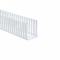 HellermannTyton 184-15402 High Density Slotted Wall Wiring Duct, 1.5" X 4", Non-Adhesive, PVC, White, 30ft/Box