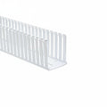 HellermannTyton 184-32003 High Density Slotted Wall Wiring Duct, 3" X 2", Non-Adhesive, PVC, White, 30ft/Box