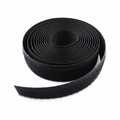 3/4” x 25 Yard Hook & Loop Continuous Roll, Black 1/Bag