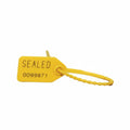 7" 18lb Yellow Equilock Adjustable Tamper Resistant Plastic Security Seal 1,000/Bag