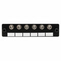 HellermannTyton FAP6MMST Fiber Adapter Panel Preloaded with 6 ST MM, 1/pkg