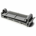 HellermannTyton FC2.2AH4 Flat Ribbon Cable Clamp, Adhesive, 2.2'' Max Cable Width, 0.156" Hole Dia, PA66, Gray, 500/pkg