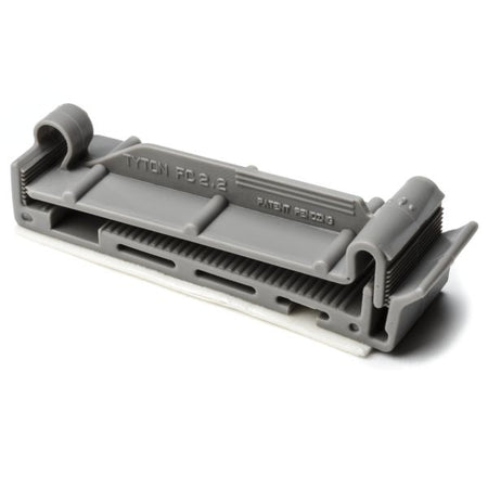 HellermannTyton FC2.2AK2 Flat Ribbon Cable Clamp, Adhesive, 2.2'' Max Cable Width, 0.156" Hole Dia, PA66, Gray, 50/pkg
