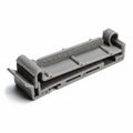 HellermannTyton FC2.2K2 Flat Ribbon Clamp, 2.2" Max Cable Width, 0.156" Hole Dia, PA66, Gray, 50/pkg