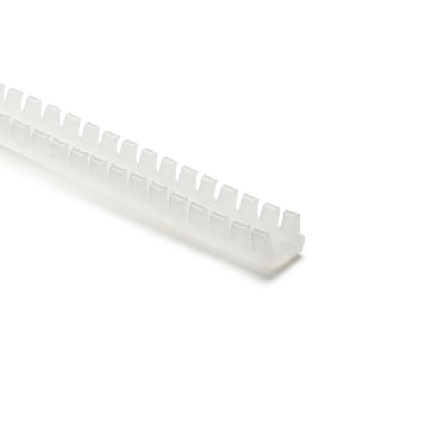 HellermannTyton FHD Grommet, Panel Thickness 0.130''-0.189'', PA6, Natural, 82ft/pkg