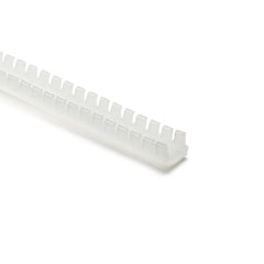 HellermannTyton FHD Grommet, Panel Thickness 0.130''-0.189'', PA6, Natural, 82ft/pkg