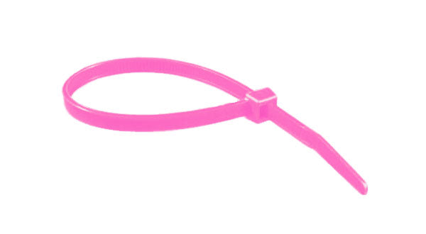 11" 50lb Florescent Pink Cable Ties 100/bag Part # C11-50-Flor Pink 1