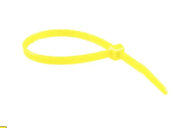 11" 50lb Fluorescent Yellow Cable Tie 1000/bag
