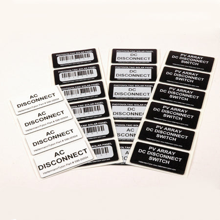 HellermannTyton 596-00503 Foam Nameplate, Rectangular, 1.06" x .49", PET, Black, 500/roll