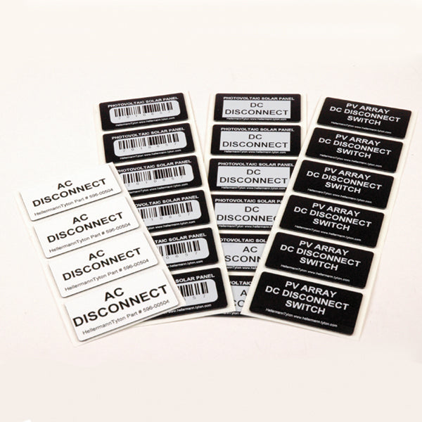 HellermannTyton 596-00557 Foam Nameplate, Rectangular, 3.0" x 4.0", PET, Black, 500/roll